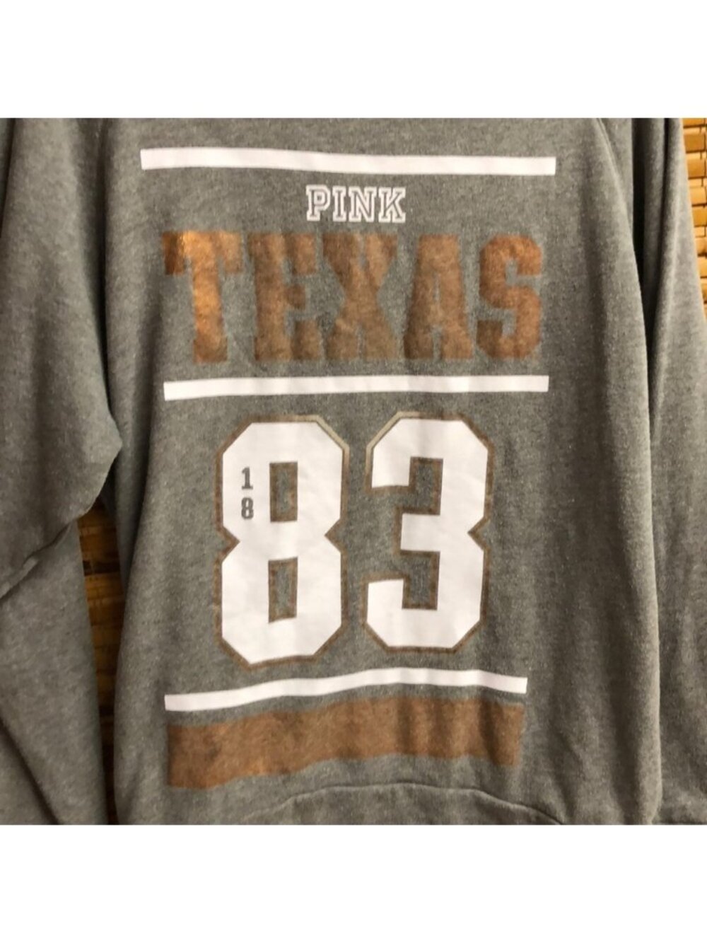 PINK Texas fleece shirt
